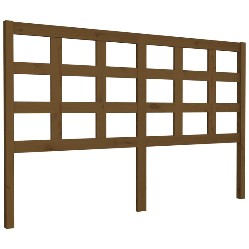 vidaXL mézbarna tömör fenyőfa ágyfejtámla 156 x 4 x 100 cm