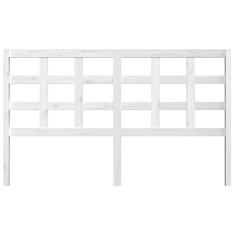 vidaXL fehér tömör fenyőfa ágyfejtámla 165,5 x 4 x 100 cm