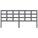 vidaXL szürke tömör fenyőfa ágyfejtámla 205,5x4x100 cm