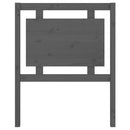 vidaXL szürke tömör fenyőfa ágyfejtámla 80,5 x 4 x 100 cm