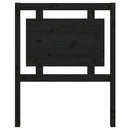 vidaXL fekete tömör fenyőfa ágyfejtámla 80,5 x 4 x 100 cm