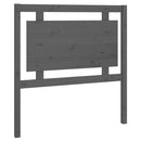 vidaXL szürke tömör fenyőfa ágyfejtámla 95,5 x 4 x 100 cm