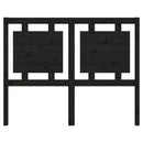 vidaXL fekete tömör fenyőfa ágyfejtámla 125,5 x 4 x 100 cm