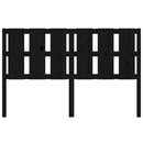 vidaXL fekete tömör fenyőfa ágyfejtámla 155,5x4x100 cm
