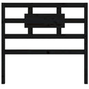 vidaXL fekete tömör fenyőfa ágyfejtámla 80,5 x 4 x 100 cm