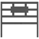 vidaXL szürke tömör fenyőfa ágyfejtámla 105,5x4x100 cm