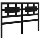 vidaXL fekete tömör fenyőfa ágyfejtámla 185,5 x4x100 cm