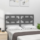 vidaXL szürke tömör fenyőfa ágyfejtámla 205,5x4x100 cm