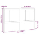 vidaXL tömör fenyőfa ágyfejtámla 155,5x4x100 cm