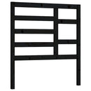 vidaXL fekete tömör fenyőfa ágyfejtámla 81 x 4 x 104 cm