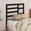vidaXL fekete tömör fenyőfa ágyfejtámla 81 x 4 x 104 cm