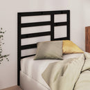 vidaXL fekete tömör fenyőfa ágyfejtámla 96 x 4 x 104 cm