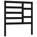 vidaXL fekete tömör fenyőfa ágyfejtámla 106 x 4 x 104 cm