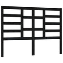 vidaXL fekete tömör fenyőfa ágyfejtámla 146 x 4 x 104 cm