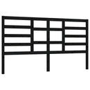 vidaXL fekete tömör fenyőfa ágyfejtámla 206 x 4 x 104 cm