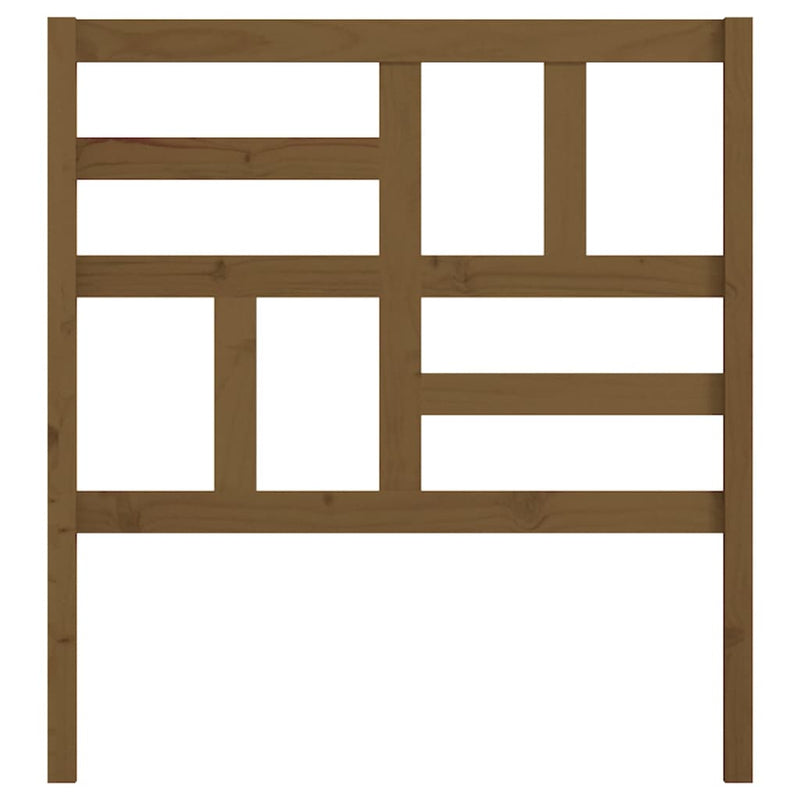 vidaXL mézbarna tömör fenyőfa ágyfejtámla 106x4x104 cm