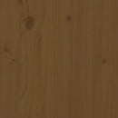 vidaXL mézbarna tömör fenyőfa ágyfejtámla 106x4x104 cm