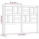 vidaXL tömör fenyőfa ágyfejtámla 126x4x104 cm