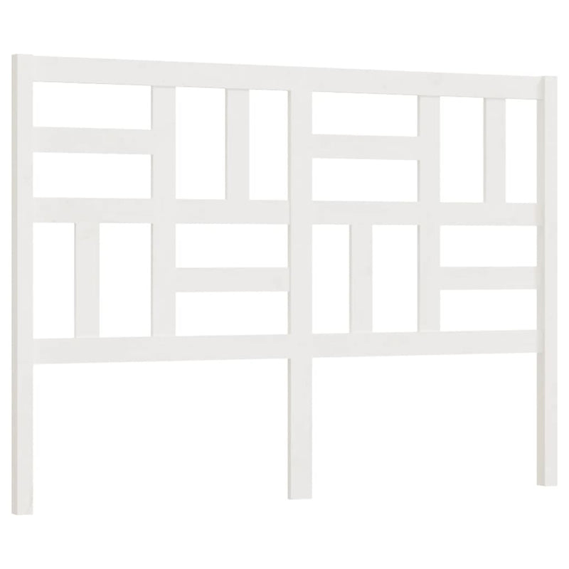 vidaXL fehér tömör fenyőfa ágyfejtámla 141 x 4 x 104 cm