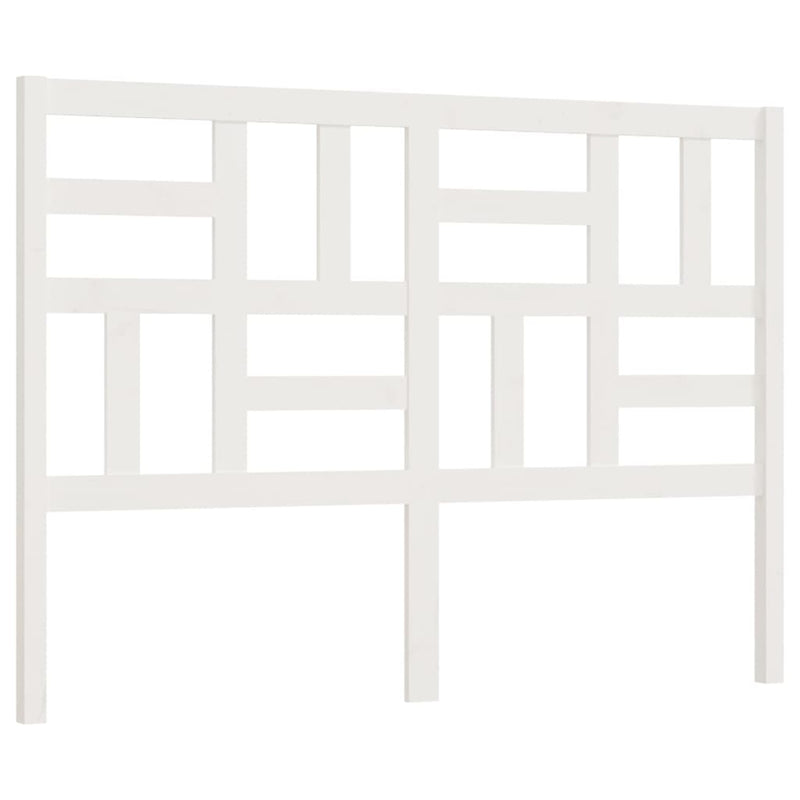vidaXL fehér tömör fenyőfa ágyfejtámla 146 x 4 x 104 cm