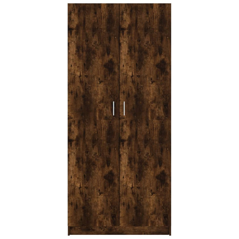 vidaXL füstös tölgy színű szerelt fa ruhásszekrény 80 x 52 x 180 cm