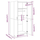 vidaXL szürke sonoma színű szerelt fa ruhásszekrény 80 x 52 x 180 cm