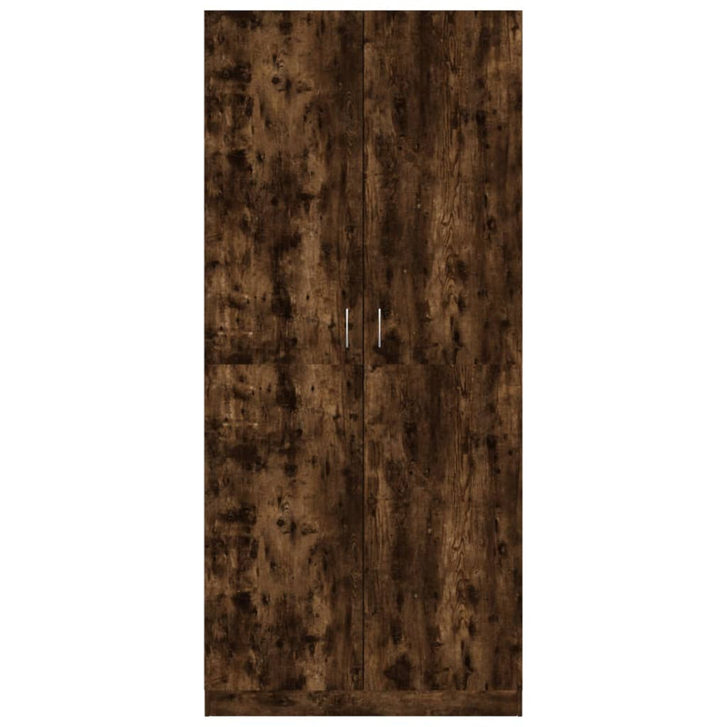 vidaXL füstös tölgy színű szerelt fa ruhásszekrény 80 x 52 x 180 cm
