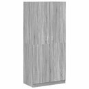 vidaXL szürke sonoma színű szerelt fa ruhásszekrény 90x52x200 cm
