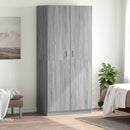 vidaXL szürke sonoma színű szerelt fa ruhásszekrény 90x52x200 cm