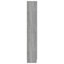 vidaXL szürke sonoma szerelt fa vitrinszekrény 82,5x30,5x185 cm