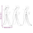 vidaXL karácsonyi "három királyok" figura 504 LED-del 99,5 x 45,5 cm