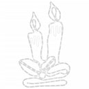 vidaXL karácsonyi gyertyafigura 144 LED-del 70 x 42 cm