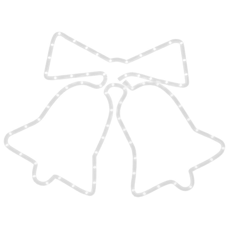 vidaXL karácsonyi harangok 72 LED-del 50 x 56 cm