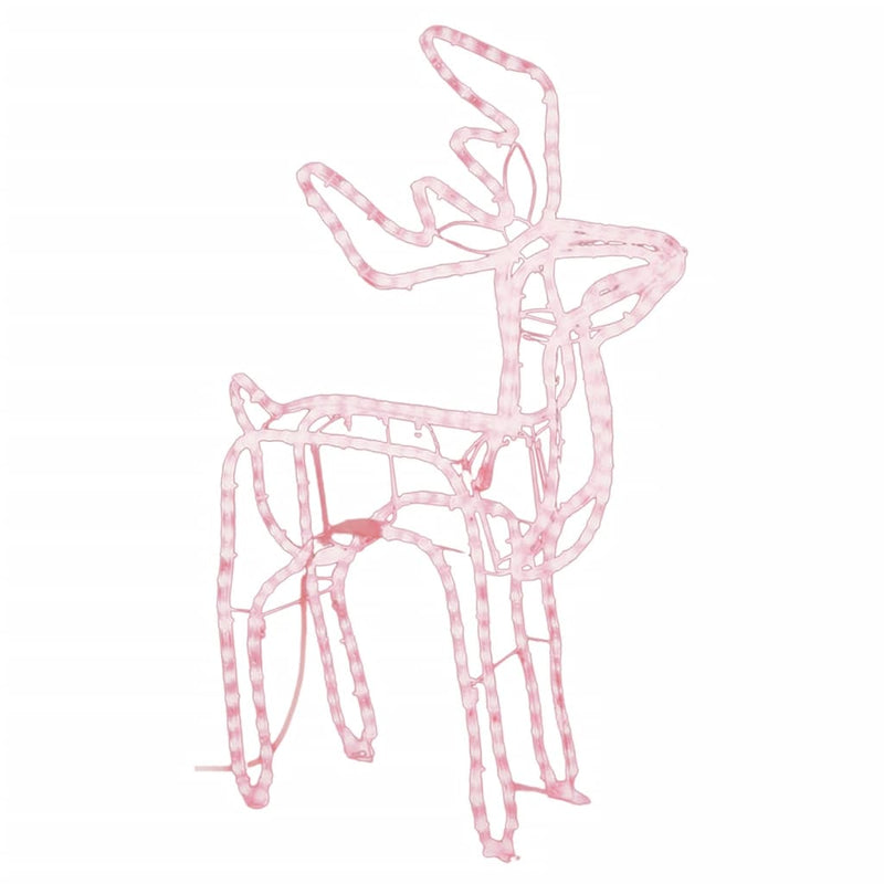 vidaXL meleg fehér karácsonyi rénszarvas figura 76 x 42 x 87 cm