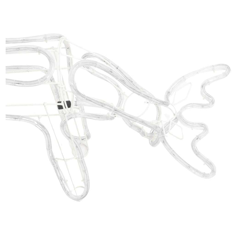 vidaXL meleg fehér karácsonyi rénszarvas figura 73 x 31 x 45 cm