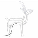 vidaXL hideg fehér karácsonyi rénszarvas figura 76 x 42 x 87 cm