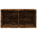vidaXL füstös tölgy színű szerelt fa lemeztároló doboz 71 x 34 x 36 cm