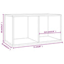vidaXL füstös tölgy színű szerelt fa lemeztároló doboz 71 x 34 x 36 cm
