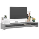 vidaXL szürke sonoma színű szerelt fa monitorállvány 100 x 24 x 13 cm