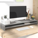vidaXL szürke sonoma színű szerelt fa monitorállvány 100 x 24 x 13 cm