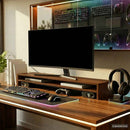 vidaXL barna tölgy színű szerelt fa monitorállvány 100 x 24 x 13 cm
