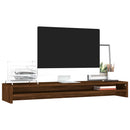 vidaXL barna tölgy színű szerelt fa monitorállvány 100 x 24 x 13 cm