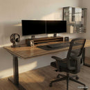 vidaXL barna tölgy színű szerelt fa monitorállvány 100 x 24 x 13 cm
