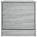 vidaXL szürke sonoma színű szerelt fa éjjeliszekrény 40x30x40 cm