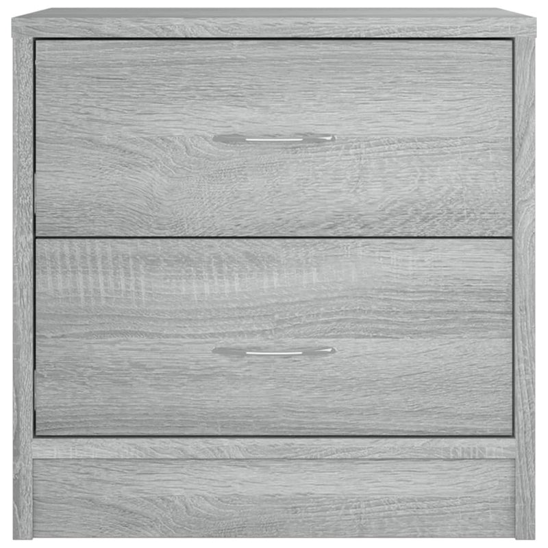 vidaXL szürke sonoma színű szerelt fa éjjeliszekrény 40x30x40 cm
