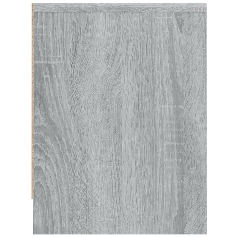 vidaXL 2 db szürke sonoma színű szerelt fa éjjeliszekrény 40x30x40 cm