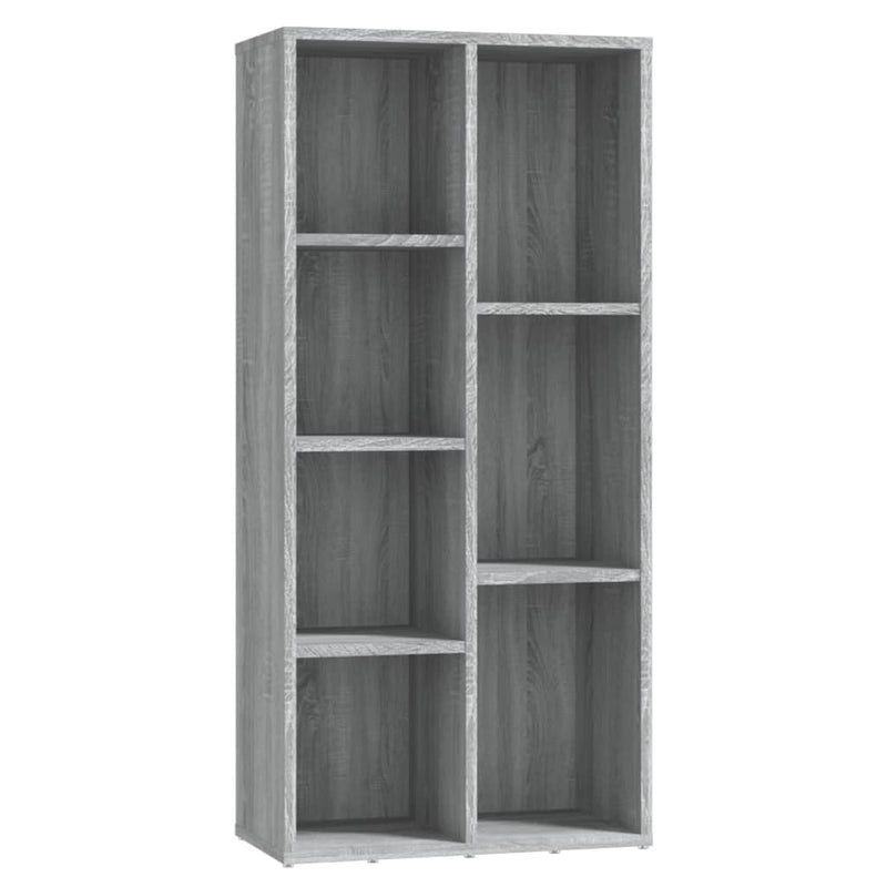 vidaXL szürke sonoma színű könyvszekrény 50 x 25 x 106 cm