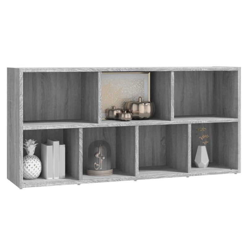 vidaXL szürke sonoma színű könyvszekrény 50 x 25 x 106 cm