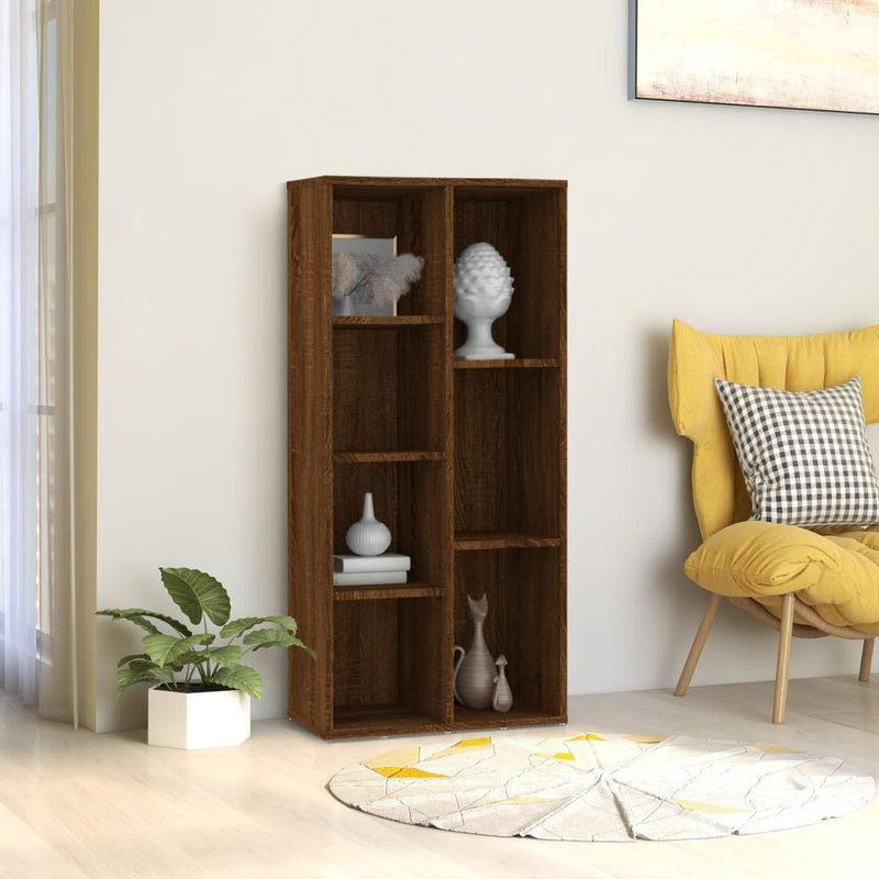 vidaXL barna tölgy színű könyvszekrény 50 x 25 x 106 cm