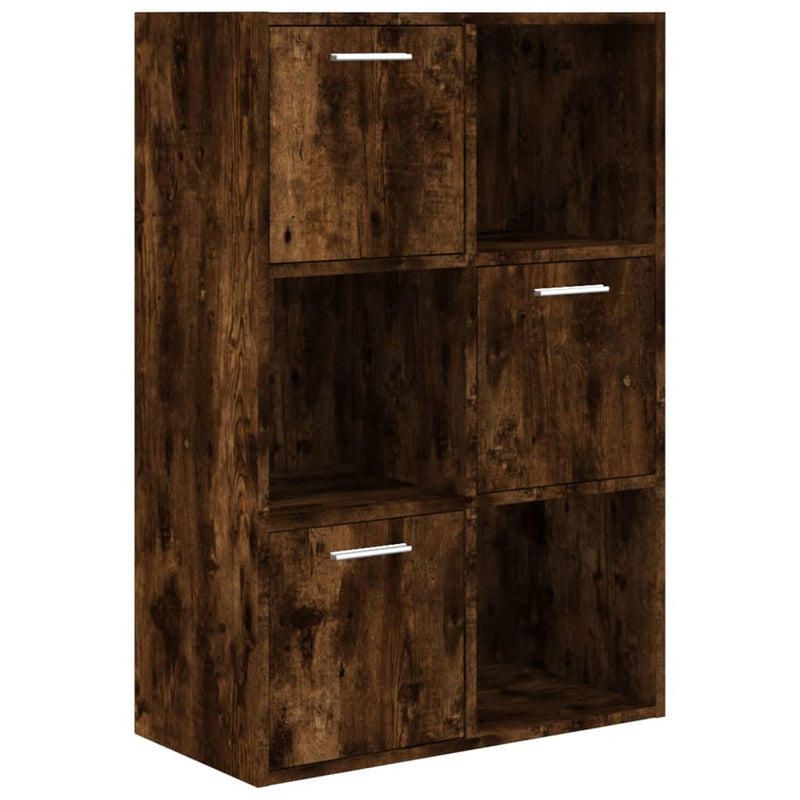 vidaXL füstös tölgy színű tárolószekrény 60 x 29,5 x 90 cm